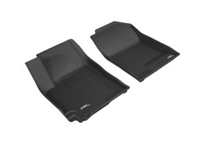 Kia Rio Floor Mat - Front - 3D MAXpider - Kagu Series - Black - `18-`20 Kia Rio Floor Mat - Front - 3D MAXpider - Kagu Series - Black - `18-`20